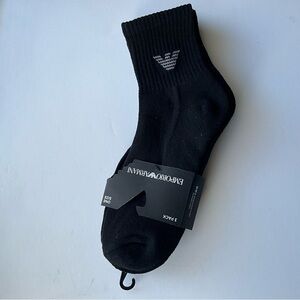 EMPORIO ARMANI black socks 3 pair